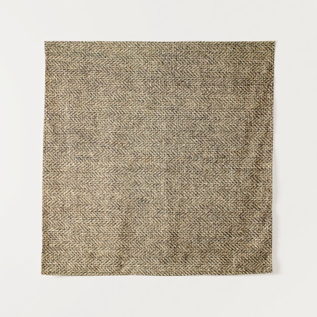 Natural linen backgroundbackground, bagging, beige tapestry (Front)