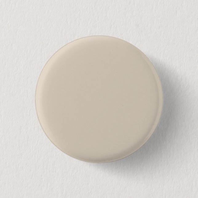 Natural Linen Solid Colour 3 Cm Round Badge (Front)