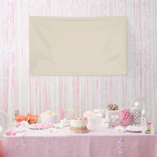 Natural Linen Solid Colour Banner