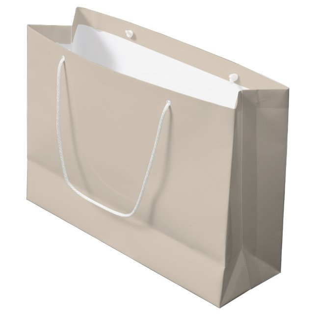 Natural Linen Solid Colour Large Gift Bag (Front Angled)
