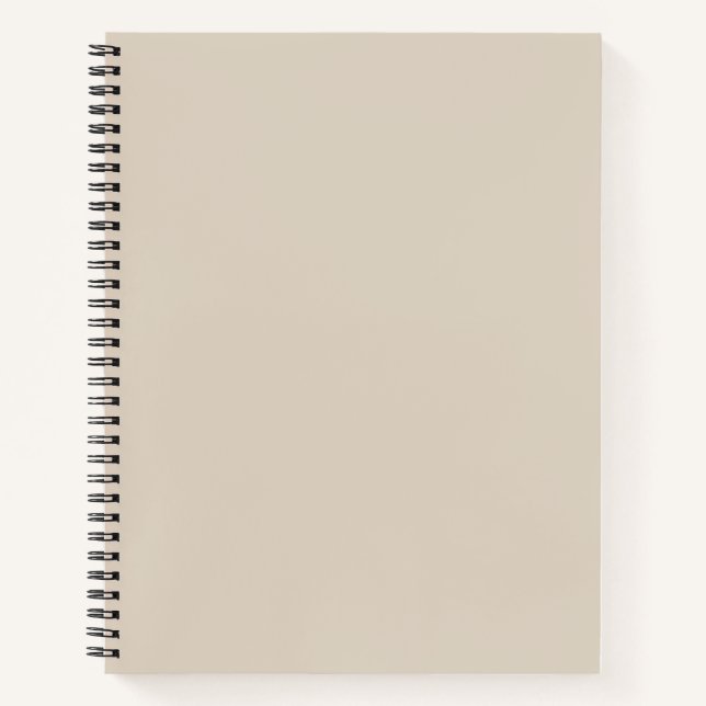 Natural Linen Solid Colour Notebook (Front)
