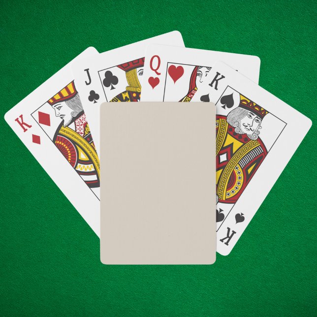 Natural Linen Solid Colour Playing Cards (Creator Uploaded)