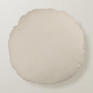 Natural Linen Solid Colour Round Cushion
