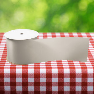 Natural Linen Solid Colour Satin Ribbon