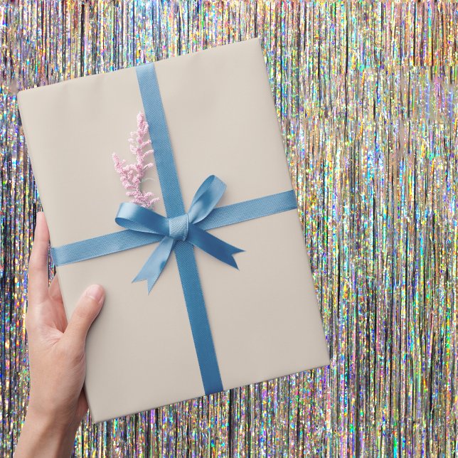 Natural Linen Solid Colour Wrapping Paper (Creator Uploaded)