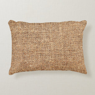 Natural linen texture as background decorative cushion