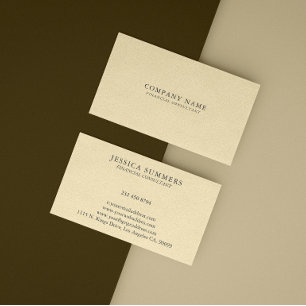 Natural Linen Texture Fabric Business Card