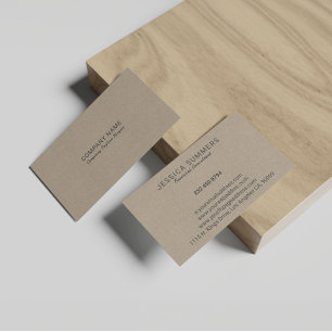 Natural Linen Texture Fabric Business Card