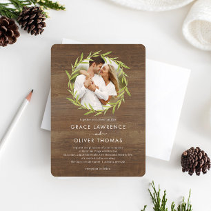 Natural Love Photo Wedding Invitation NLV