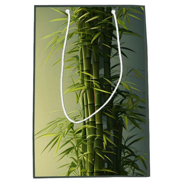 Natural Lucky Bamboo Medium Gift Bag (Front)