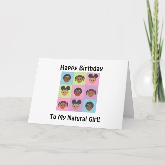 Natural Me Kids by MDillon Designs Card (Front)