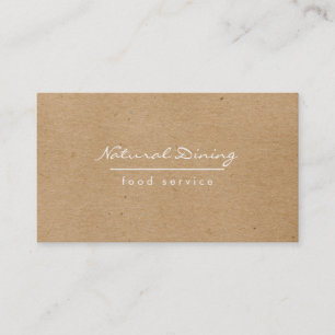 Natural Minimalist Brown Speckled Business Card