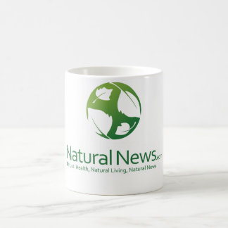 Natural News Logo Coffee Cup (Green)