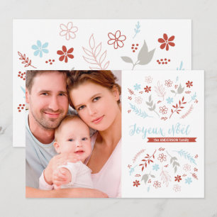 Natural Noël Christmas Holiday in Ivory Card