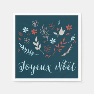 Natural Noël Christmas Holiday Napkin