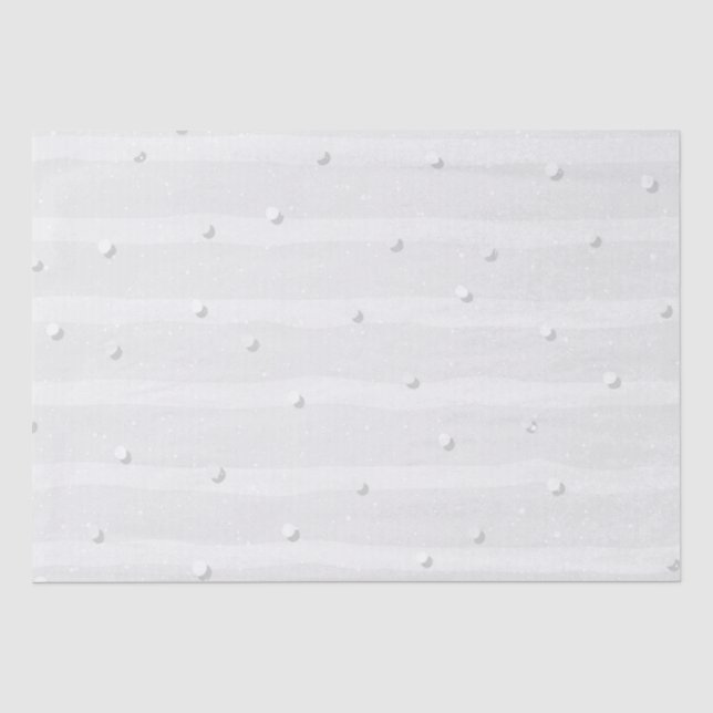 Natural off White Patterned  Tissue Paper (Front)