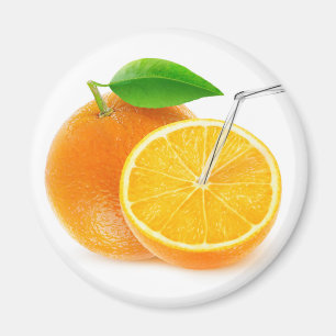 Natural orange juice magnet