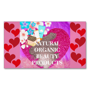 Natural Organic Beauty Glow Folded Business Card