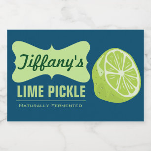 Natural Organic Lime Pickle Homemade Pickle Food Label