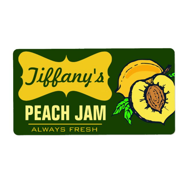 Natural Organic | Peach Jam | Handmade Jams (Front)