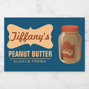 Natural   Organic Peanut Butter   Handmade Butter Food Label