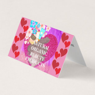Natural Organic Skin & Hair Folded Business Card