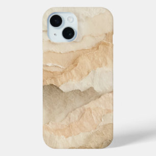 Natural Organic Textured Ripped Layers  iPhone 15 Case