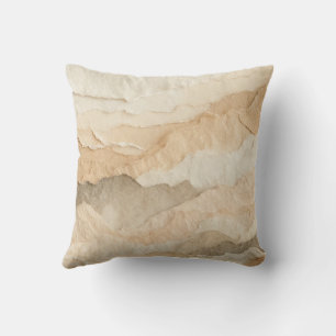 Natural Organic Textured Ripped Layers Cushion