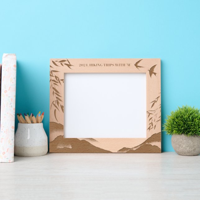 Natural Outdoor Mountain  Etched Frames (Front)