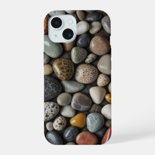 Natural Pebbles Collection - Minimalist and Nature iPhone 15 Case
