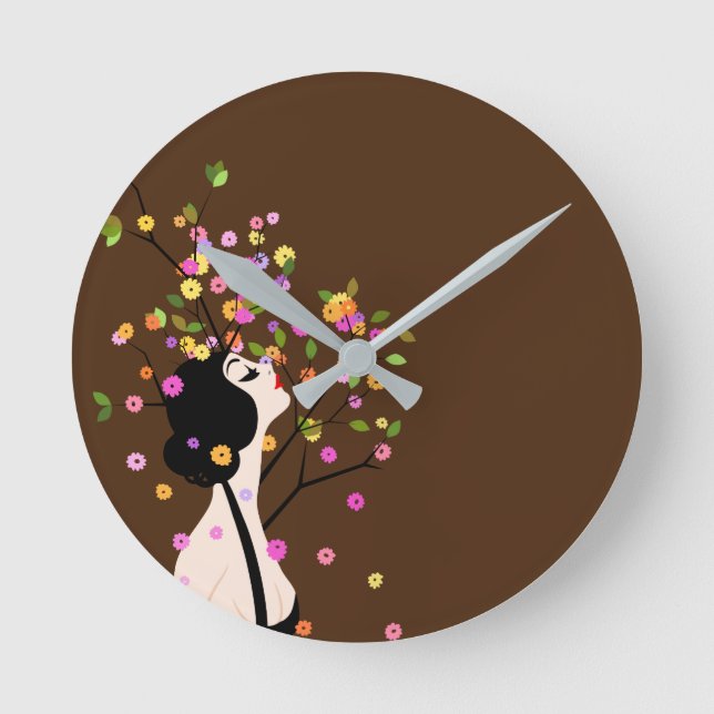 Natural Perfume Round Clock (Front)