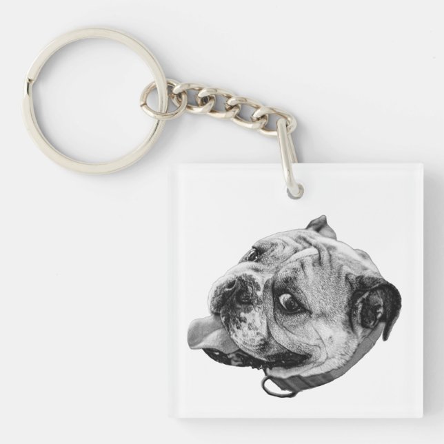 Natural Pet Token Key Ring (Front)