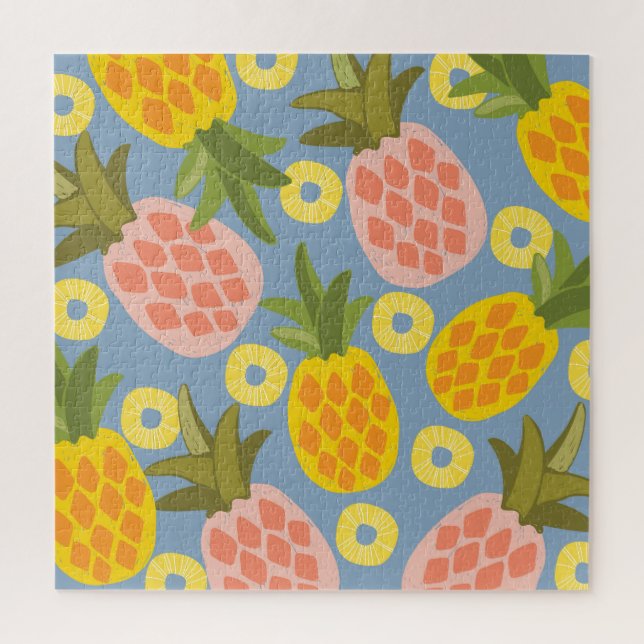 Natural Pineapple Abstract: Vintage Beauty. Jigsaw Puzzle (Vertical)