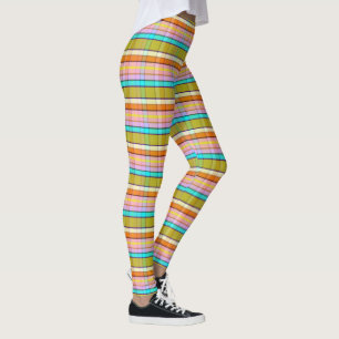 Natural Plaid F Leggings