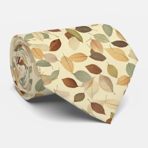 Natural Pressed Leaf with Amber and Sienna Tie