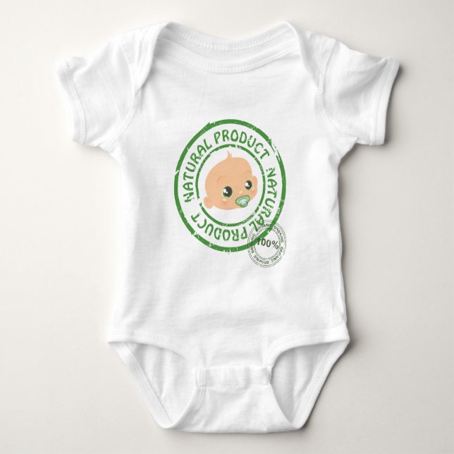 Natural Product Baby Boy (100% Organic) Clothes Bodysuit (Front)