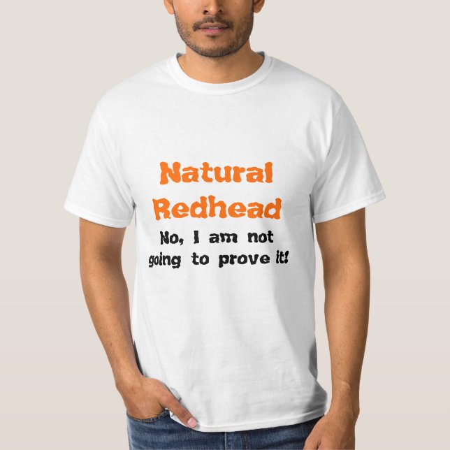 Natural Redhead T-Shirt (Front)