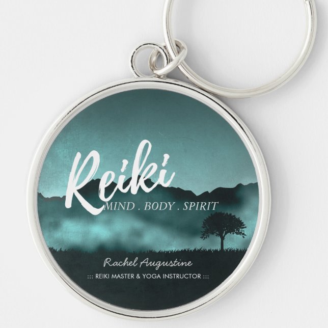 Natural Reiki Master and Yoga Mediation instructor Key Ring (Front)