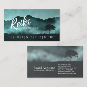 Natural Reiki Master Yoga instructor Loyalty Punch Card