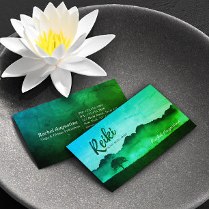 Natural Reiki Master Yoga Mediation instructor Business Card