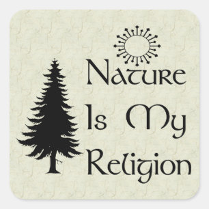 Natural Religion Square Sticker