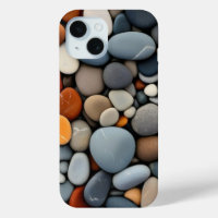 Natural River Pebbles Earthy Tones Aesthetic Phone