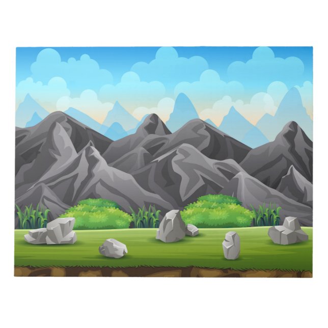 Natural rocky mountain notepad (Front)