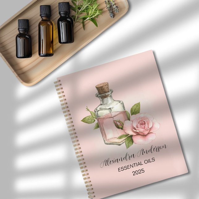 Natural Rose Essential Oils Watercolor Floral Planner (Natural Rose Essential Oils Watercolor Floral Planner)