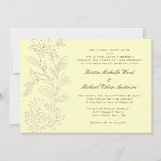 Natural/Rose Wedding Invitation