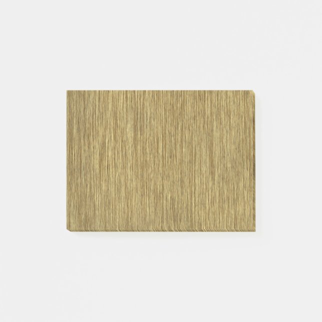 Natural Rustic Grainy Wood Background Post-it Notes (Front)