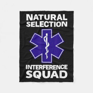Natural Selection Interference Squad Paramedic Fun Fleece Blanket