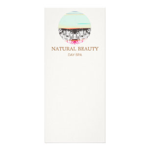 Natural Skincare Beauty Spa Sunrise Logo Rack Card