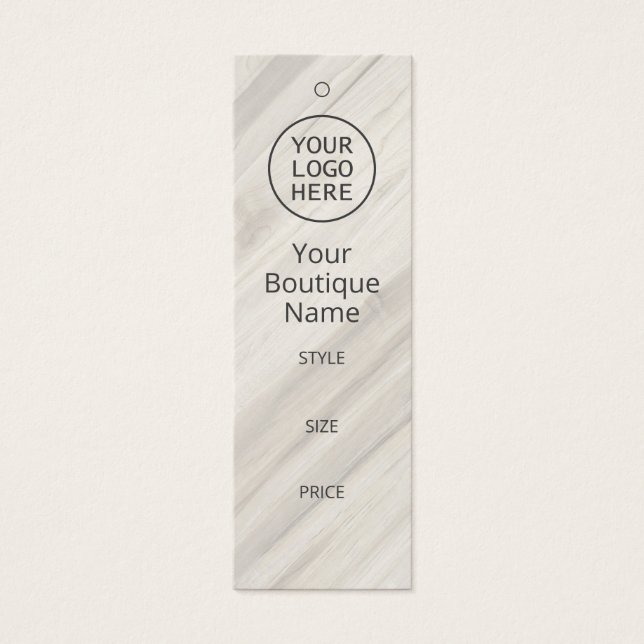 Natural Spa Price Tag (Front)