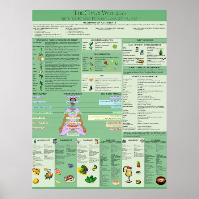 Natural Spiritual Remedies Chart (Front)